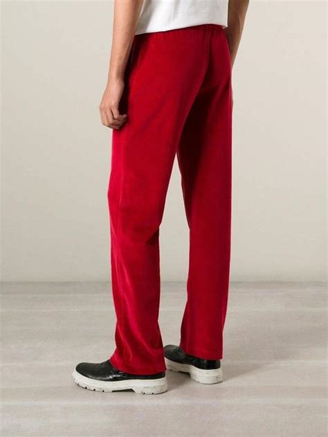 red versace sweatpants|Versace jumpsuit men's.